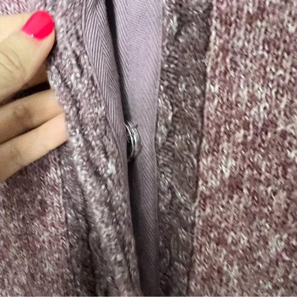 Prana Angelica Duster Cotton Blend Long Cardigan Sweater Pink Size Medium *H - Picture 8 of 14
